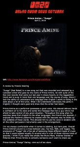 Prince Amine on Urban Music News Network